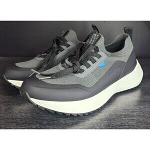 Vessi Stormburst Low Top Men Size 9 Waterproof Sneakers Gray/Black/White - NEW